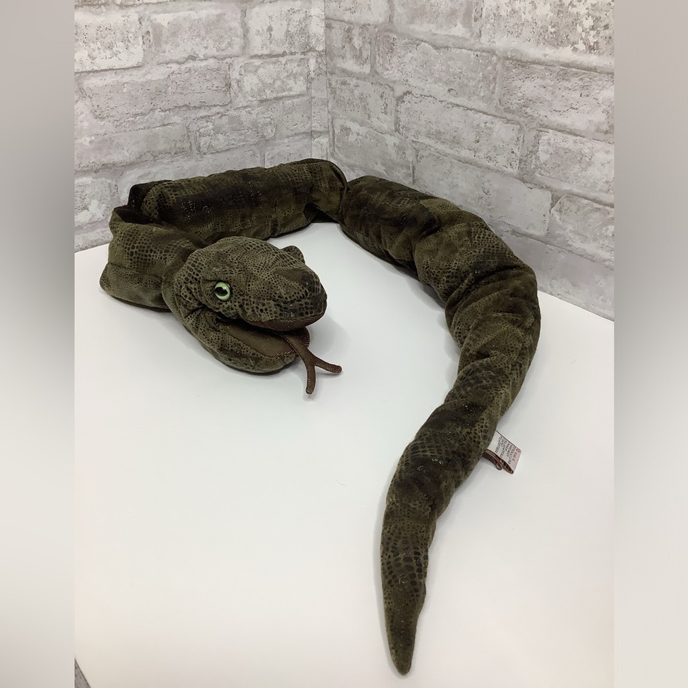 Vintage Gund Plush Snake Puppet 52” Stuffed Animal Very Rare HTF Large
